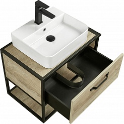 Акватон Мебель для ванной Лофт Фабрик 65 дуб эндгрейн – фотография-6